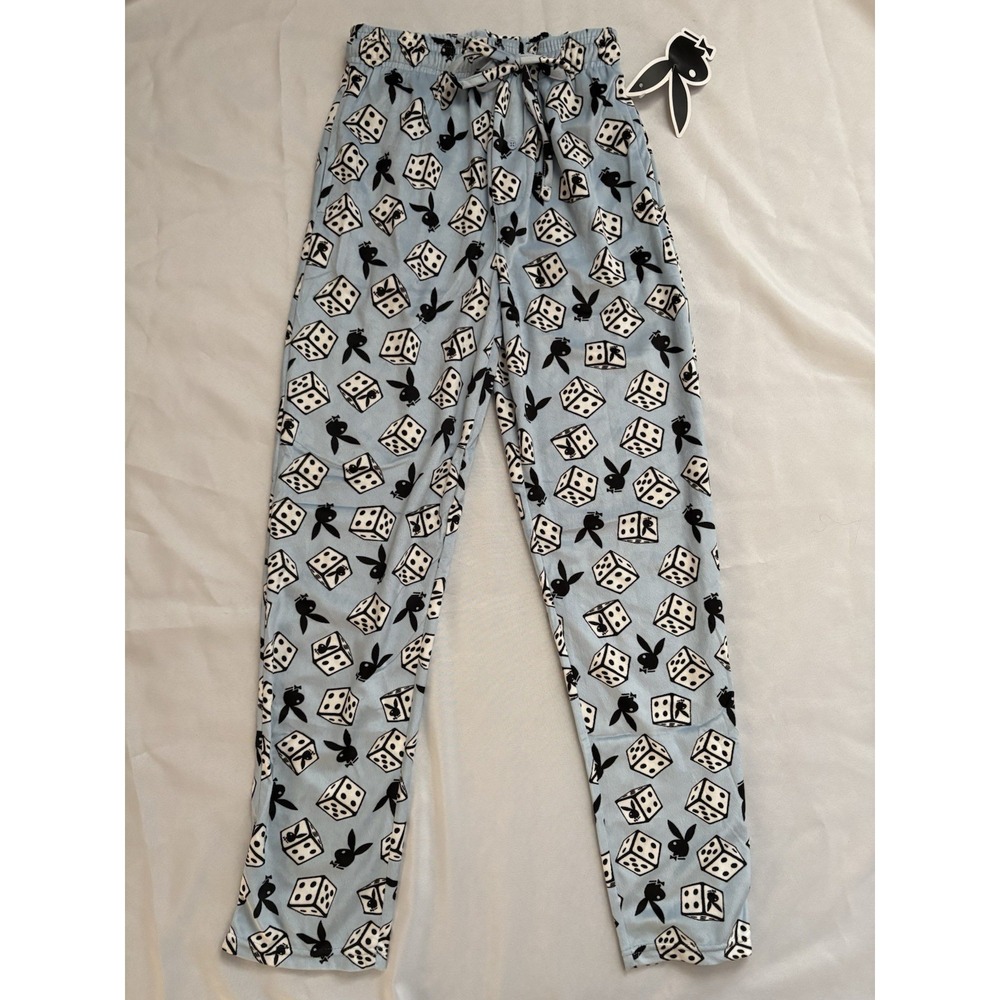 NEW Playboy Lounging Pajama Pants Size Small Playboy Pajama Playboy Pants BLUE